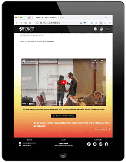 website bootcamp page