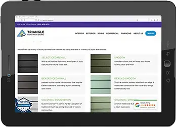 webiste siding options